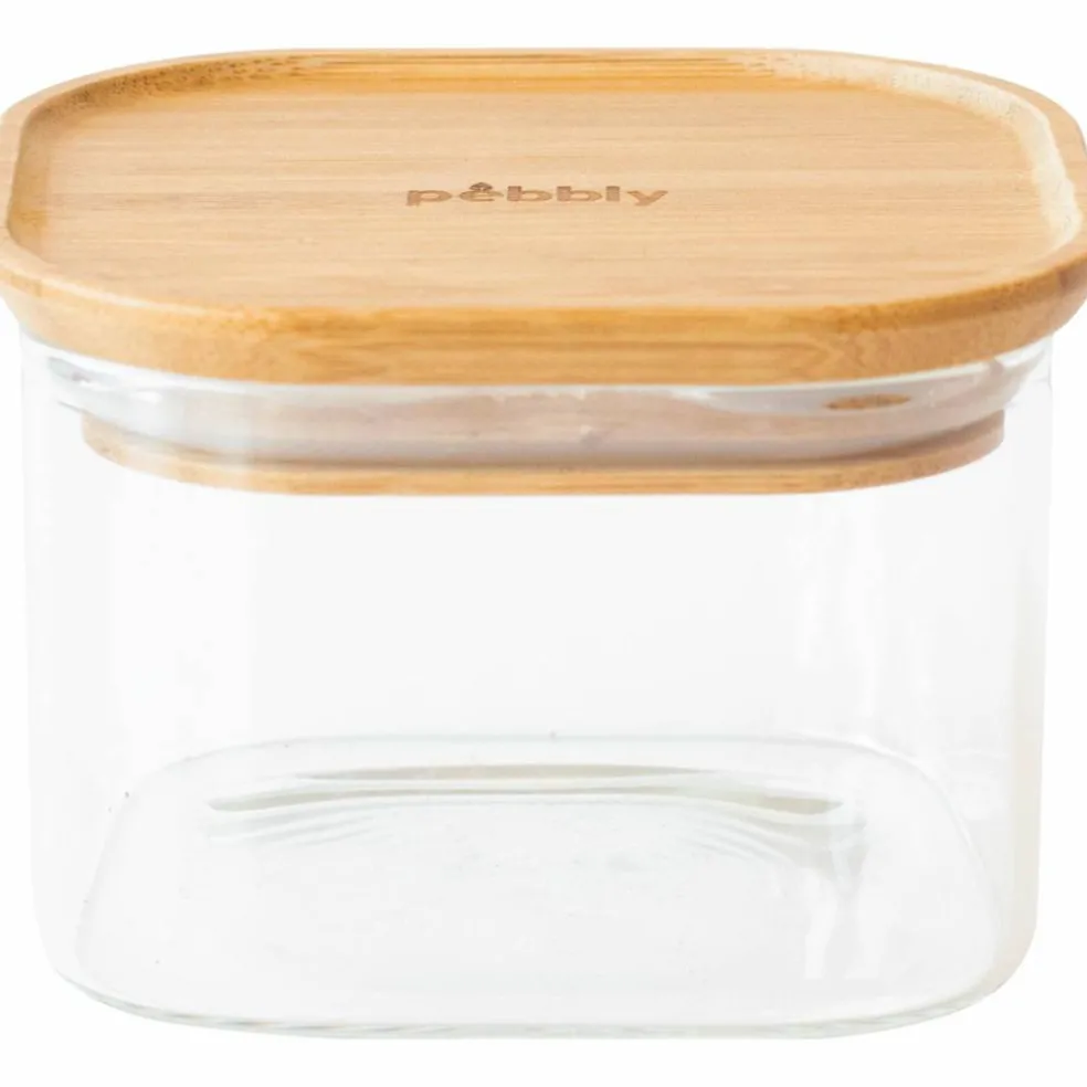 Glaslåda med bambulock 1400 ml