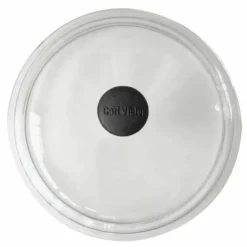 Glaslock 24 cm, knopp i gjutjärn