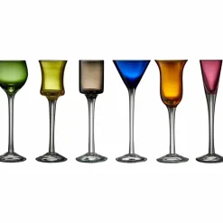 Glas Snapsglas på Fot 6 st
