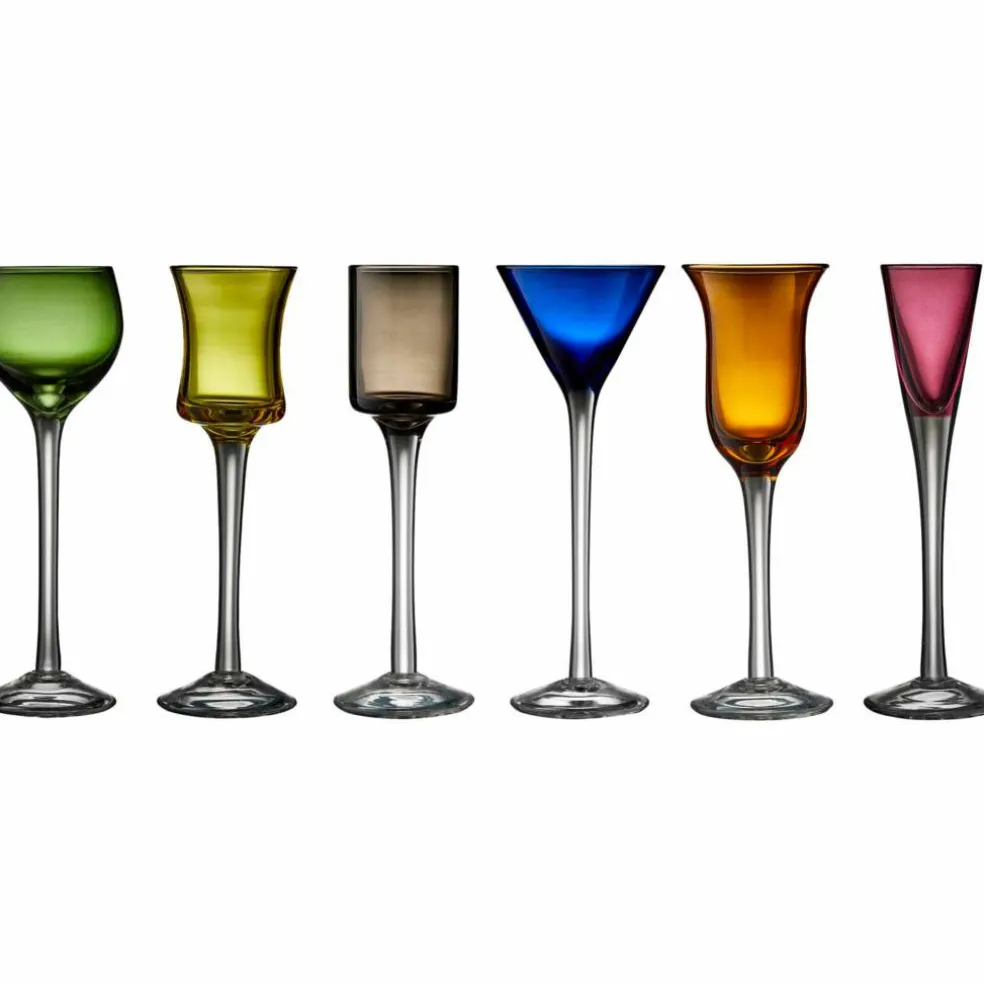 Glas Snapsglas på Fot 6 st