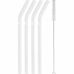 Glassugrör, 23 cm, böjd