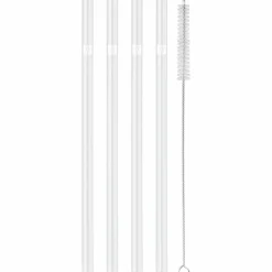 Glassugrör, 23 cm, rak