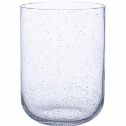Glasvas 25 cm, mönstrat glas