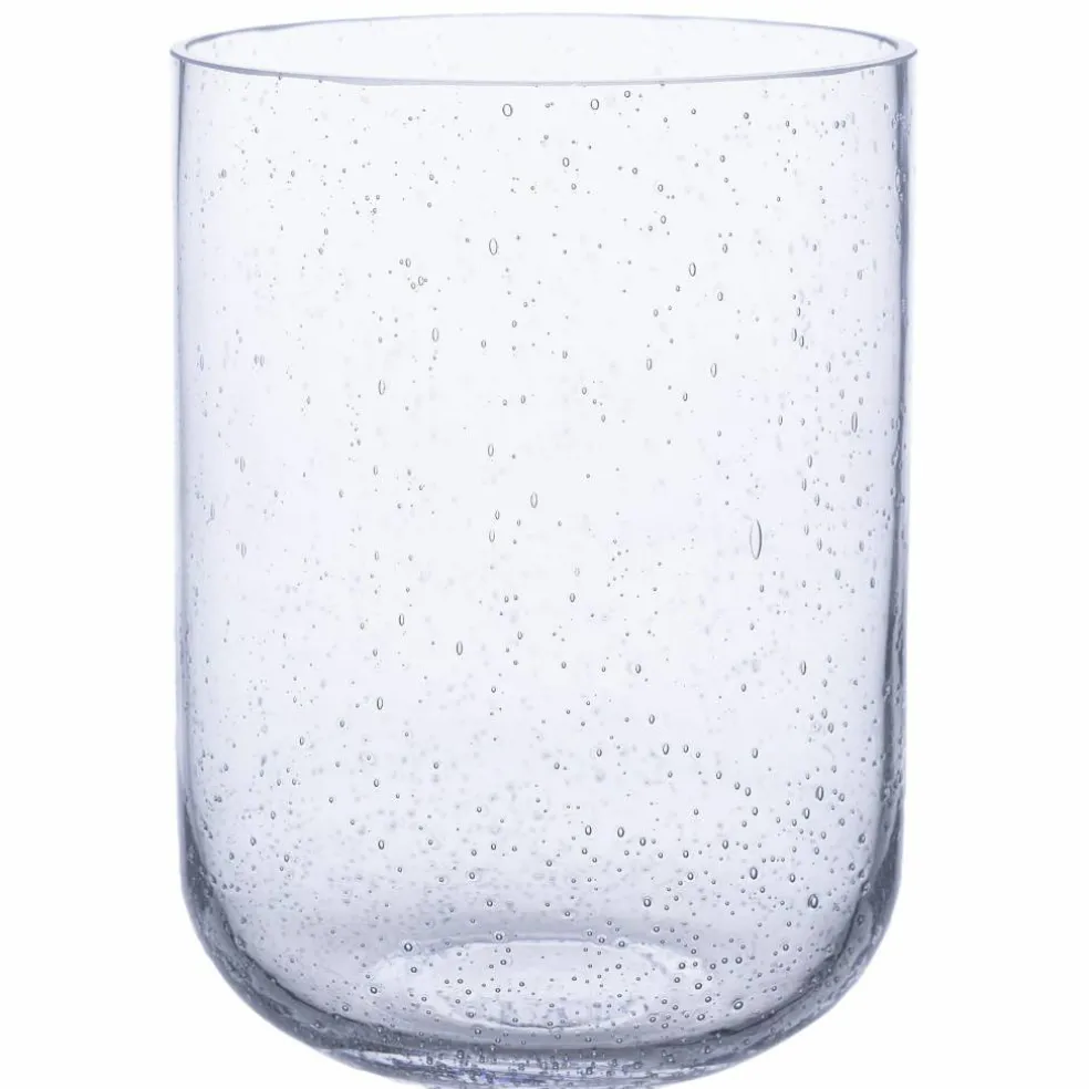 Glasvas 25 cm, mönstrat glas