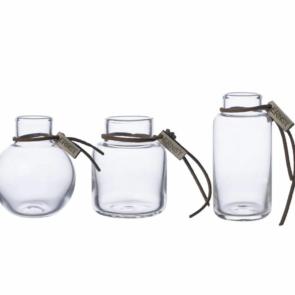 Glasvas 8 cm 3-pack, klar