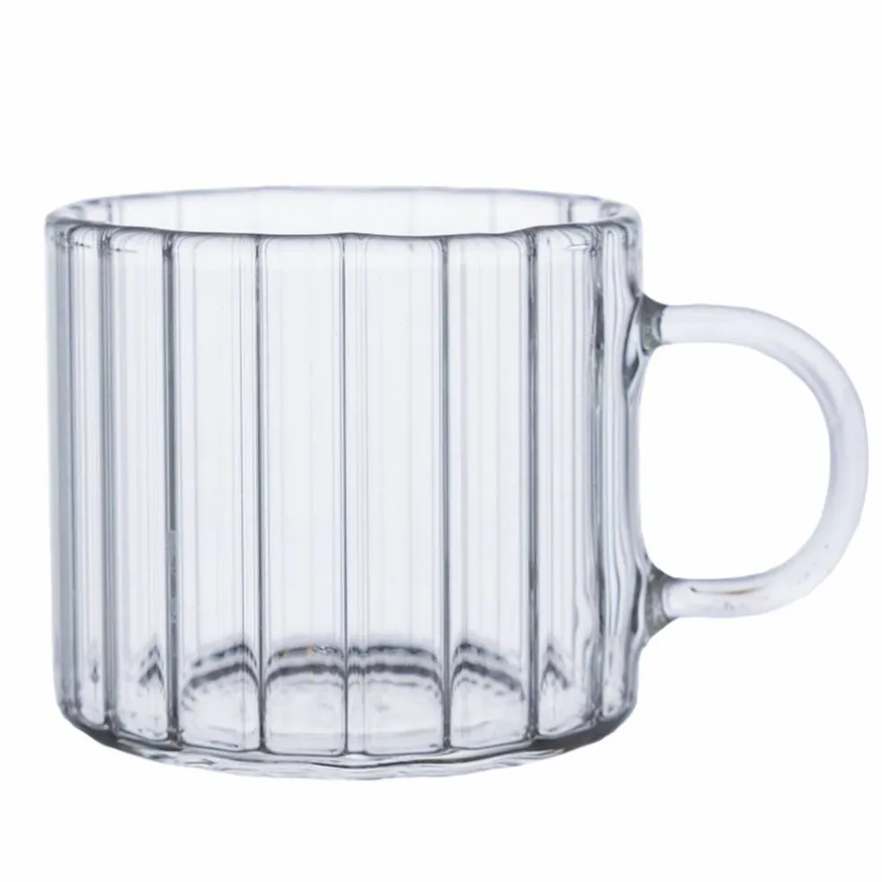 Glögglas räfflat 10 cl