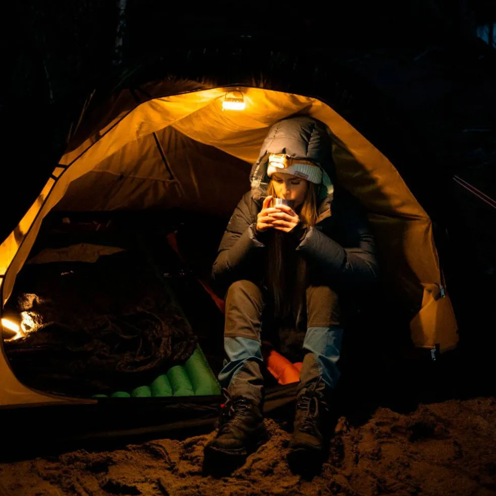 Glow campinglampa, blå