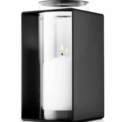 Glow lykta 23,5 cm, svart