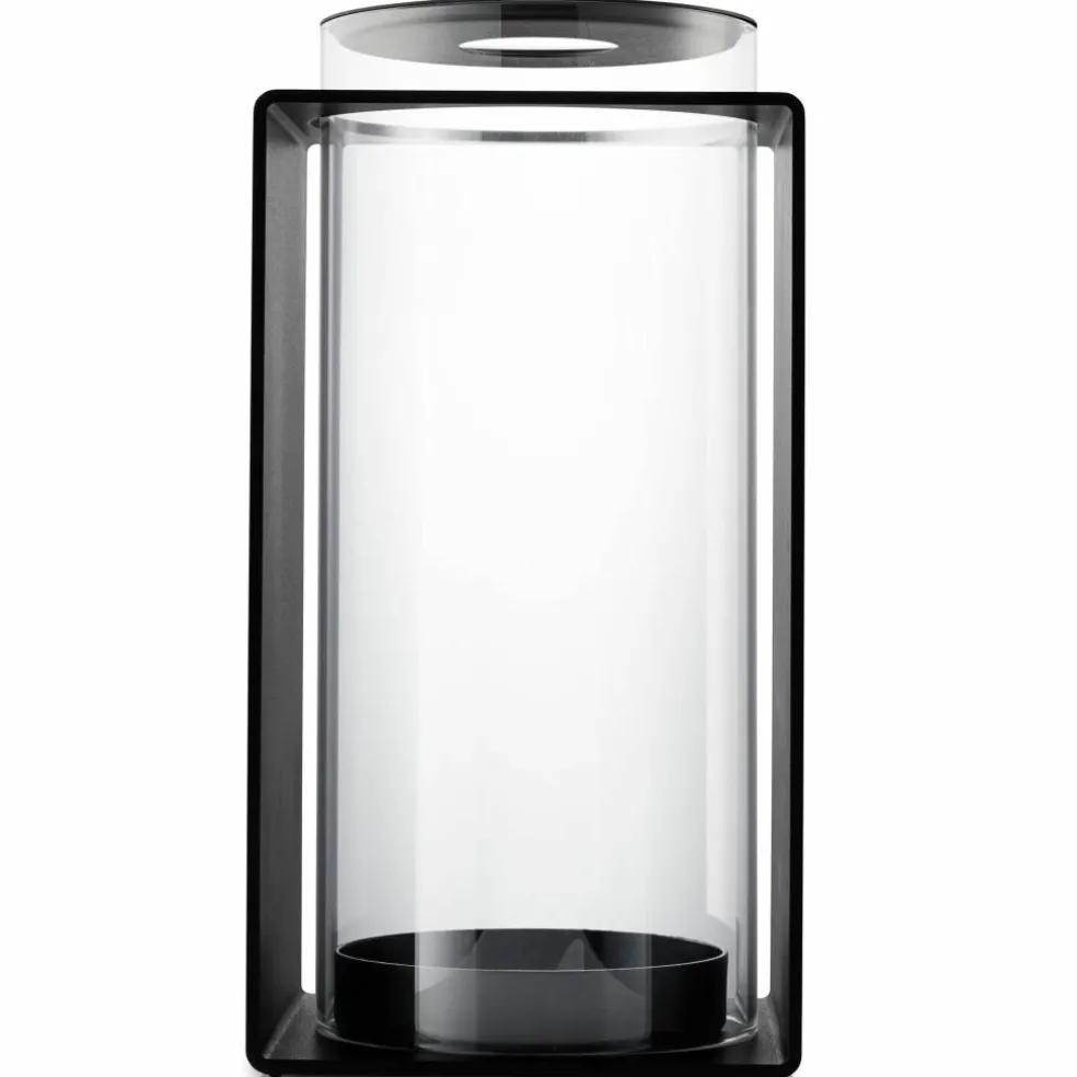 Glow lykta 23,5 cm, svart