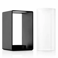 Glow lykta 23,5 cm, svart