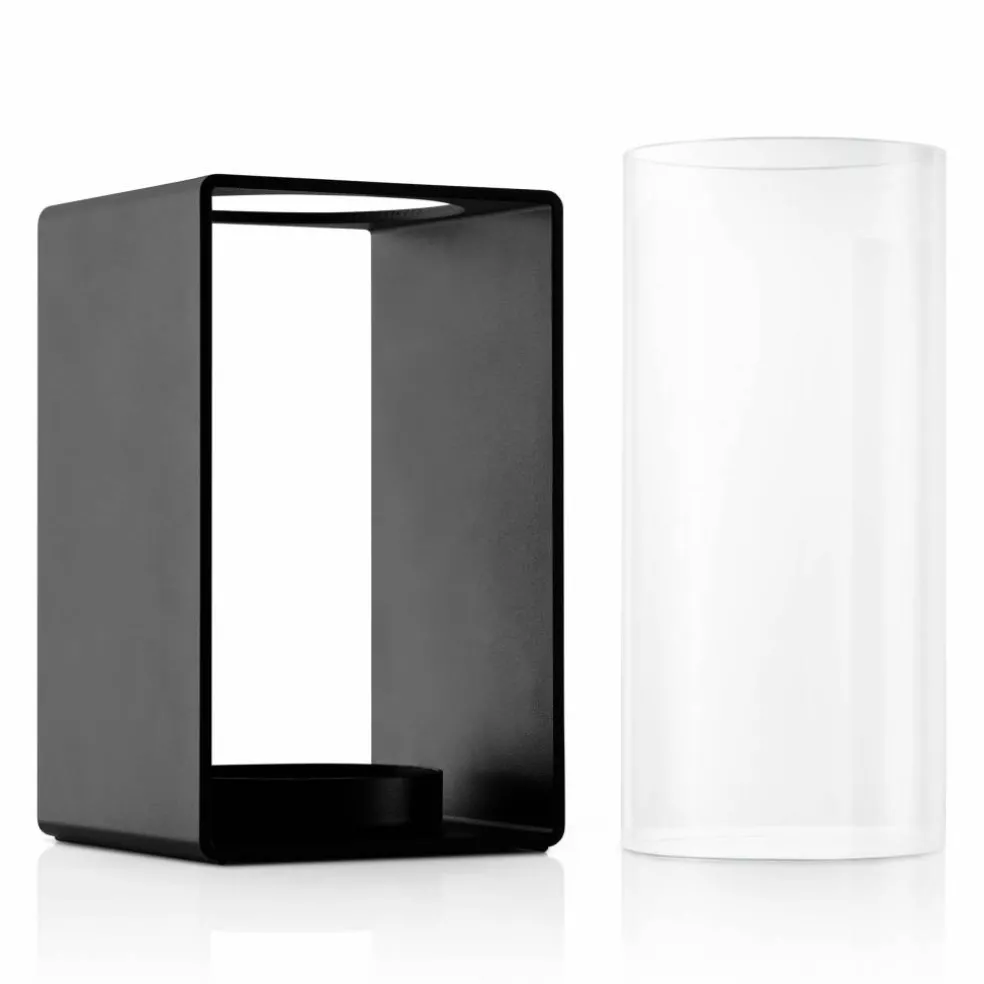 Glow lykta 23,5 cm, svart
