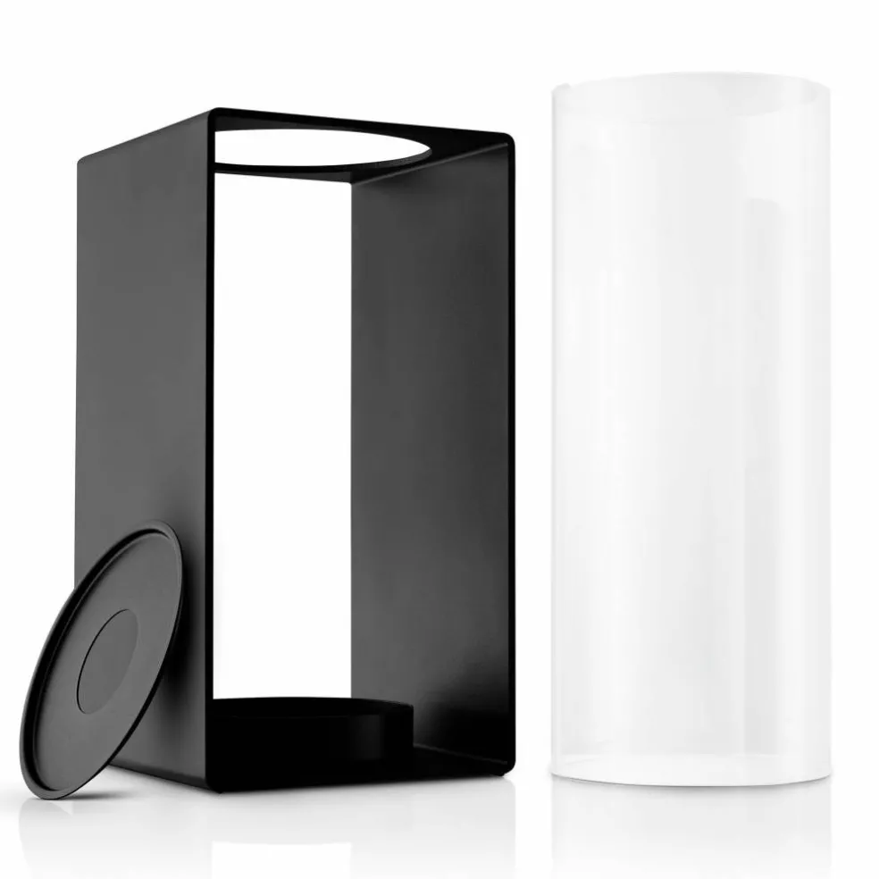 Glow lykta 23,5 cm, svart