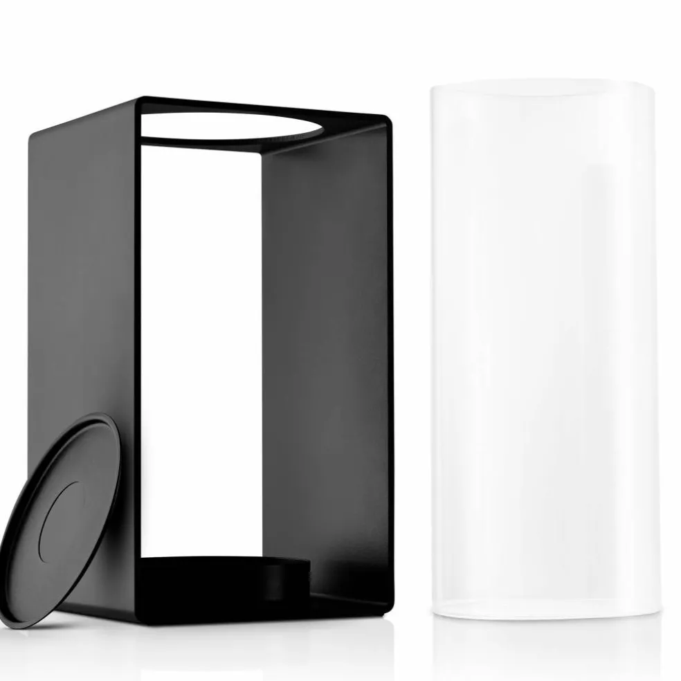 Glow lykta 23,5 cm, svart