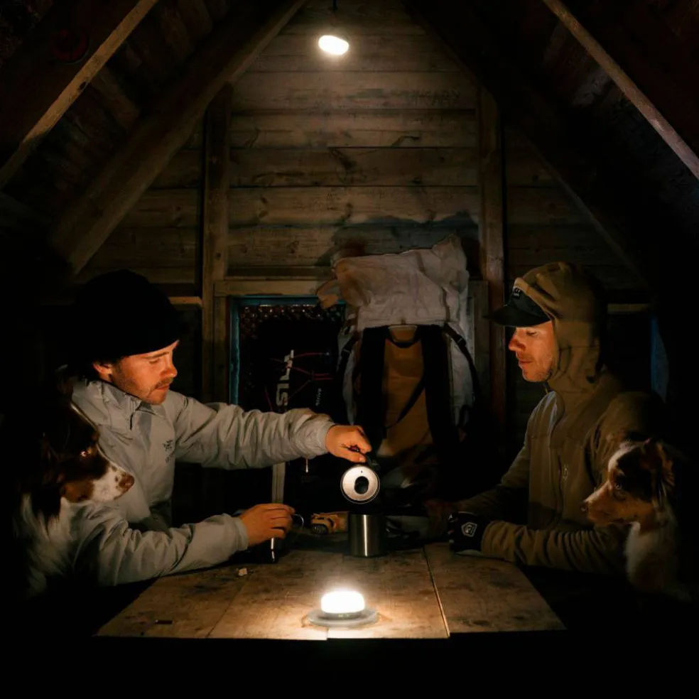 Glow Recharge campinglampa, gul