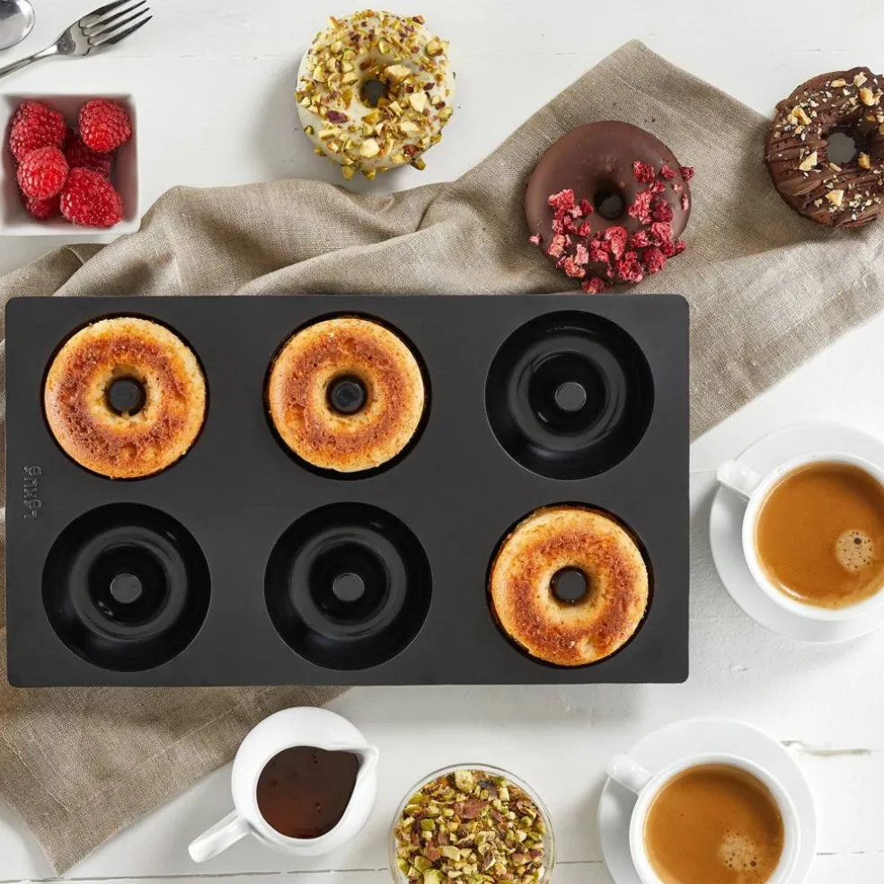 Gourmet Donutform 6 st. Svart