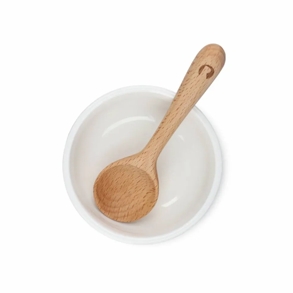 Grand Cru snackskål med sked 9 cm, vit