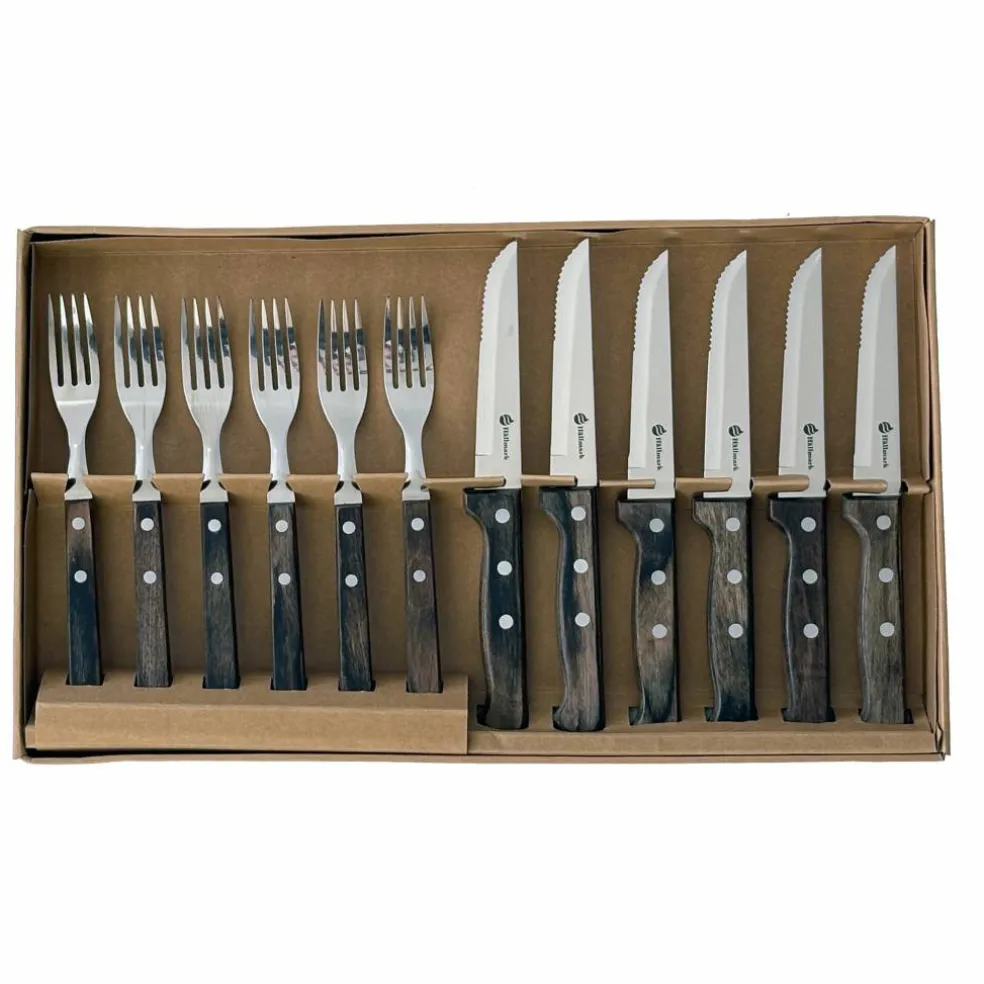 Grillbestick med handtag polywood 12 delar
