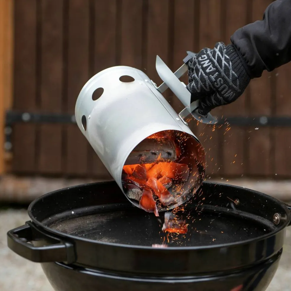 Grillhandske, svart