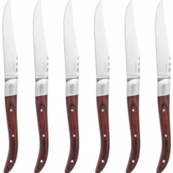 Grillknivar 6-pack, ljust pakkaträ