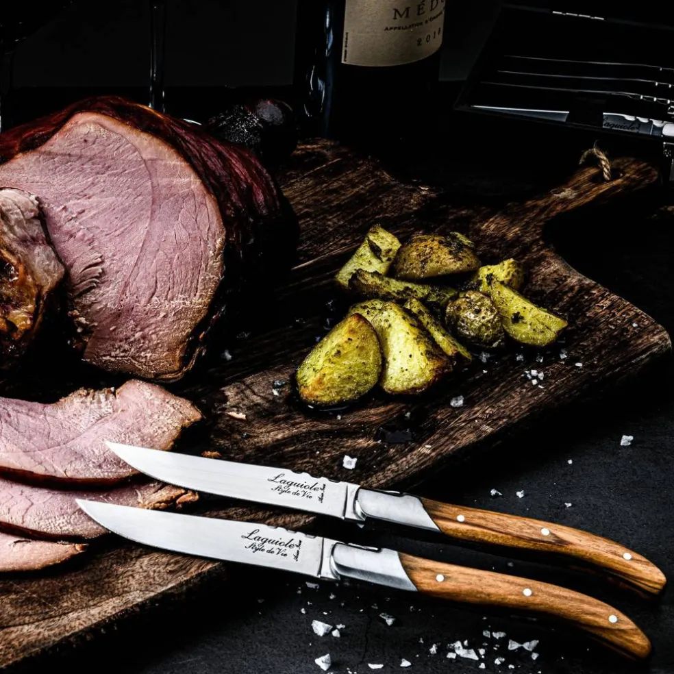 Grillknivar 6-pack, olivträ