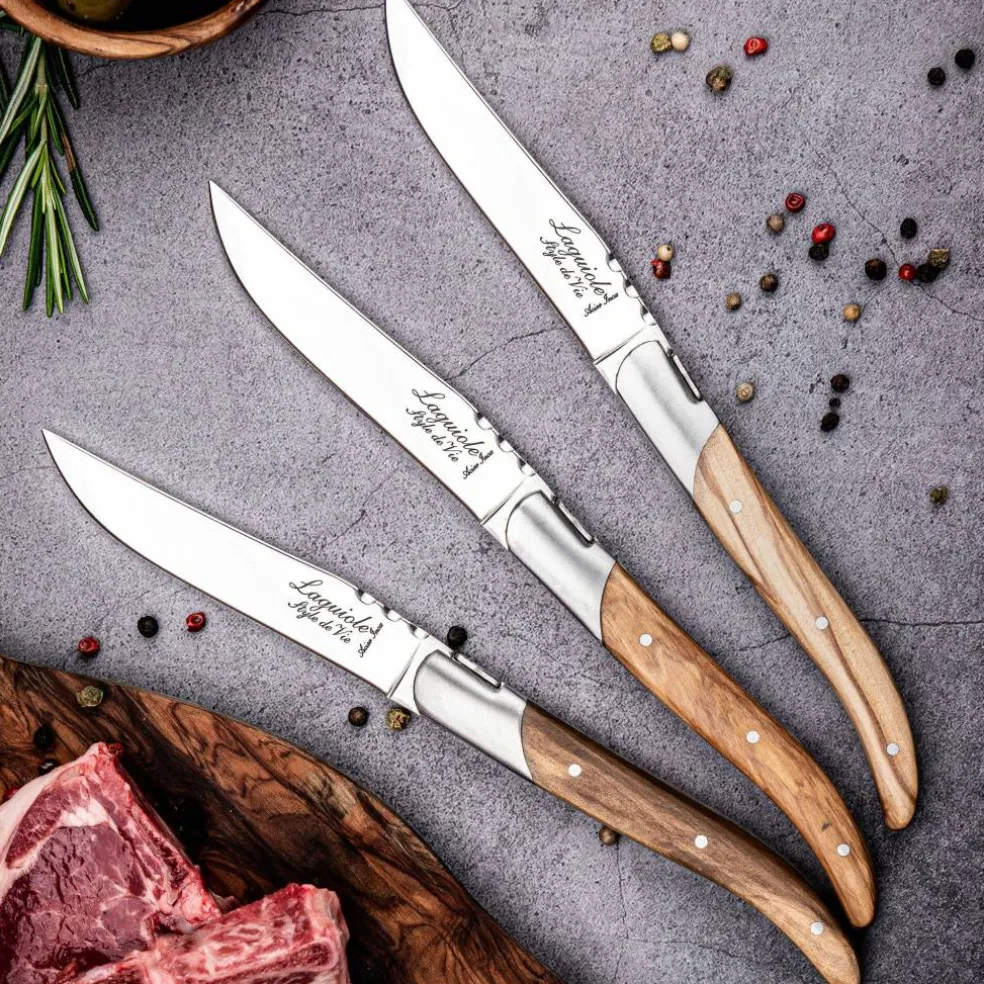 Grillknivar 6-pack, olivträ