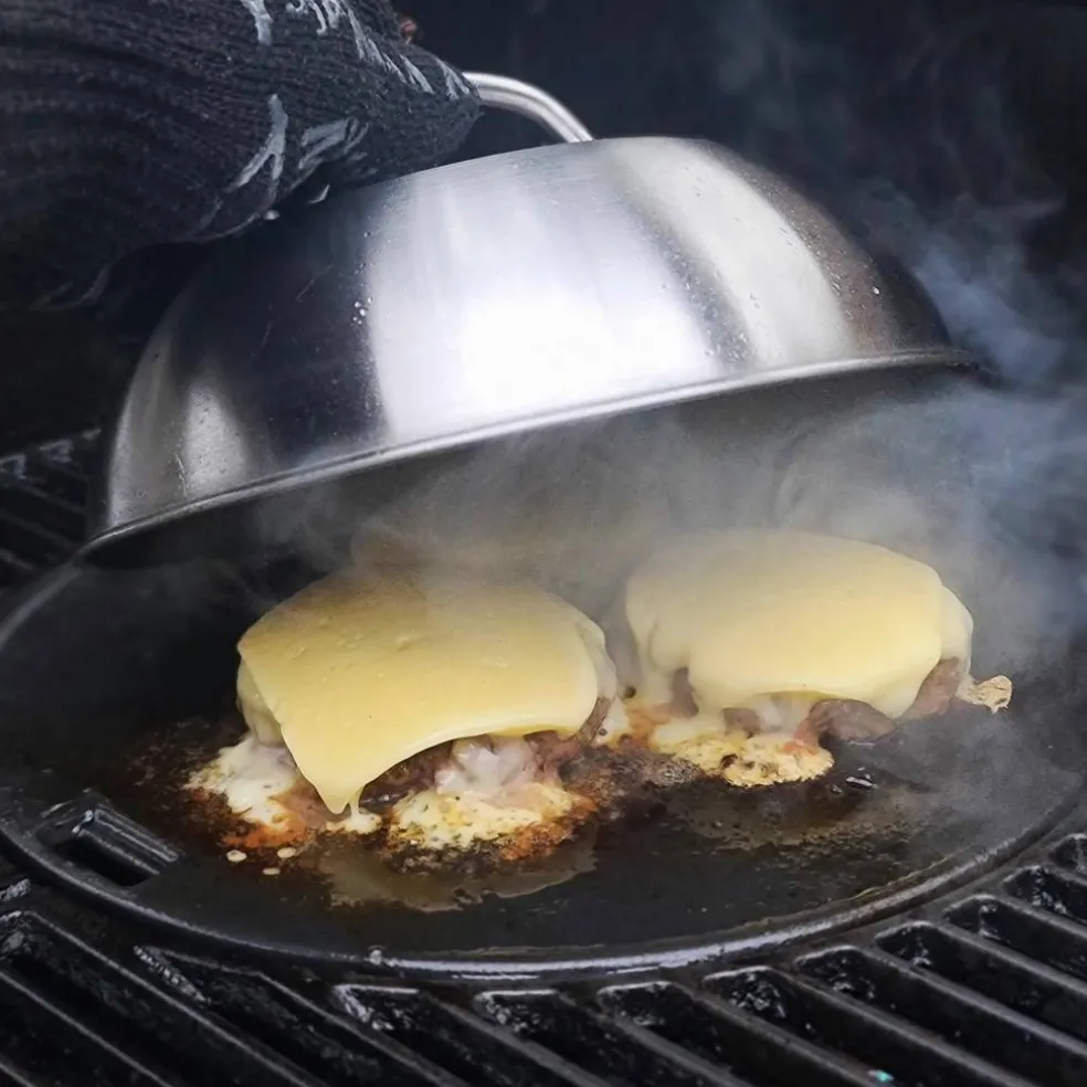 Grillkupa i rostfritt stål, Ø 22,5 cm
