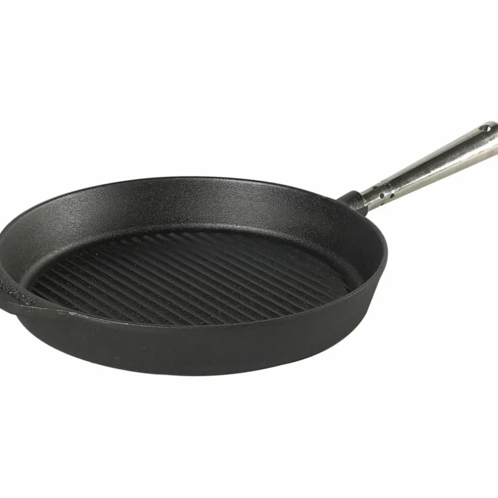 Grillpanna Gjutjärn 28 cm Stålhandtag