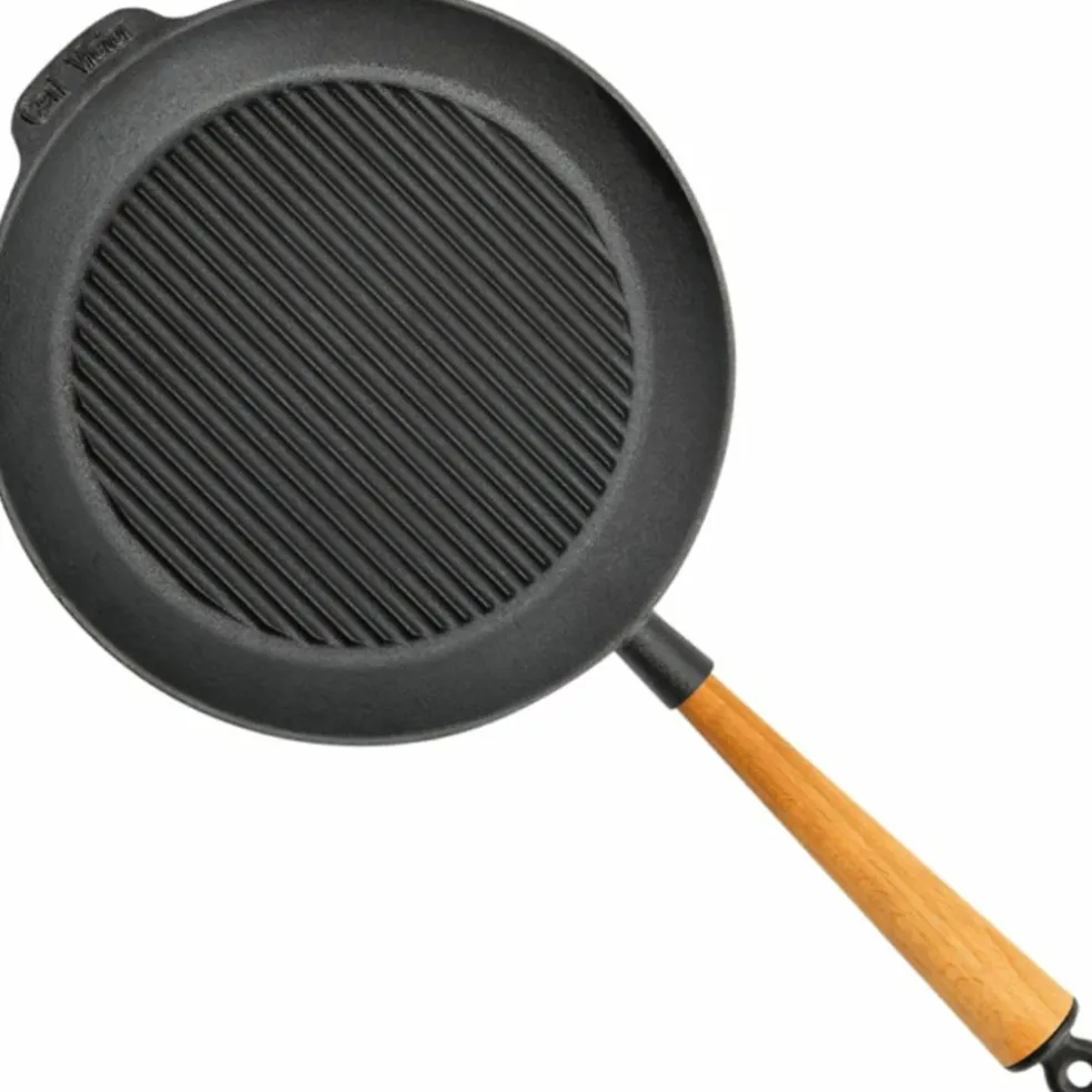 Grillpanna i gjutjärn 28 cm, bok