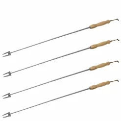 Grillpinne med teleskopskaft, 4-pack