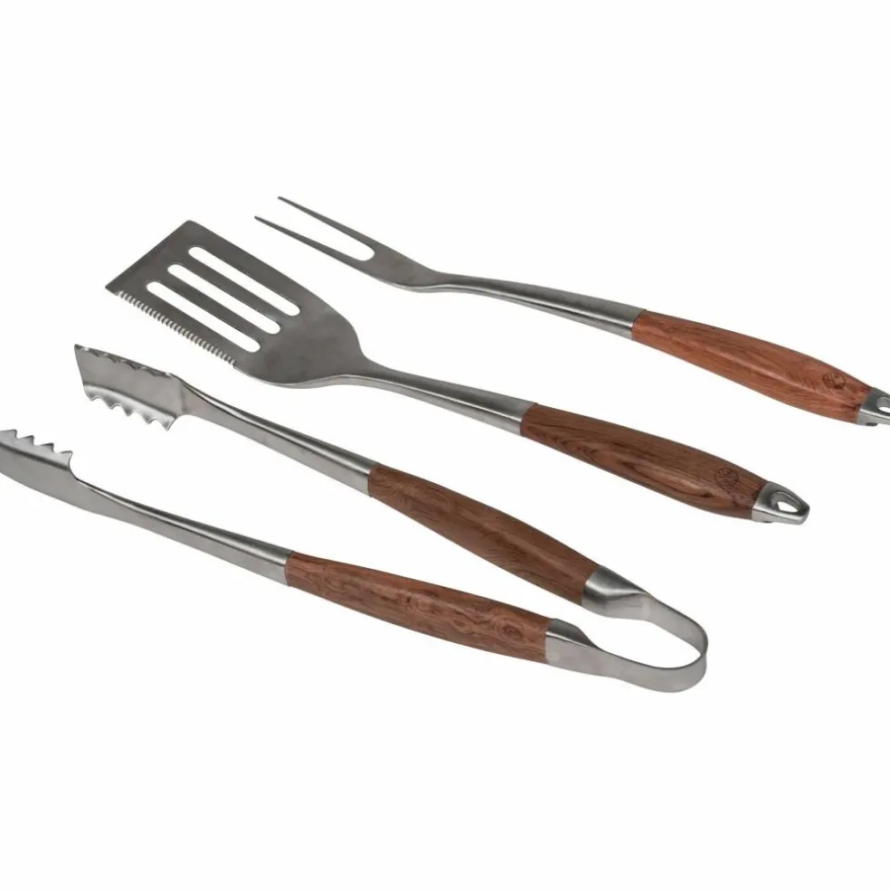 Grillset 3 delar 40 cm, rostfritt stål