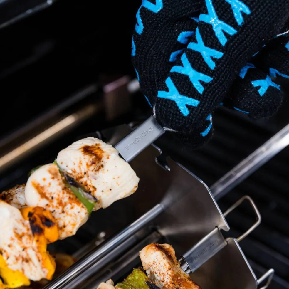 Grillspetthållare till rotisserie