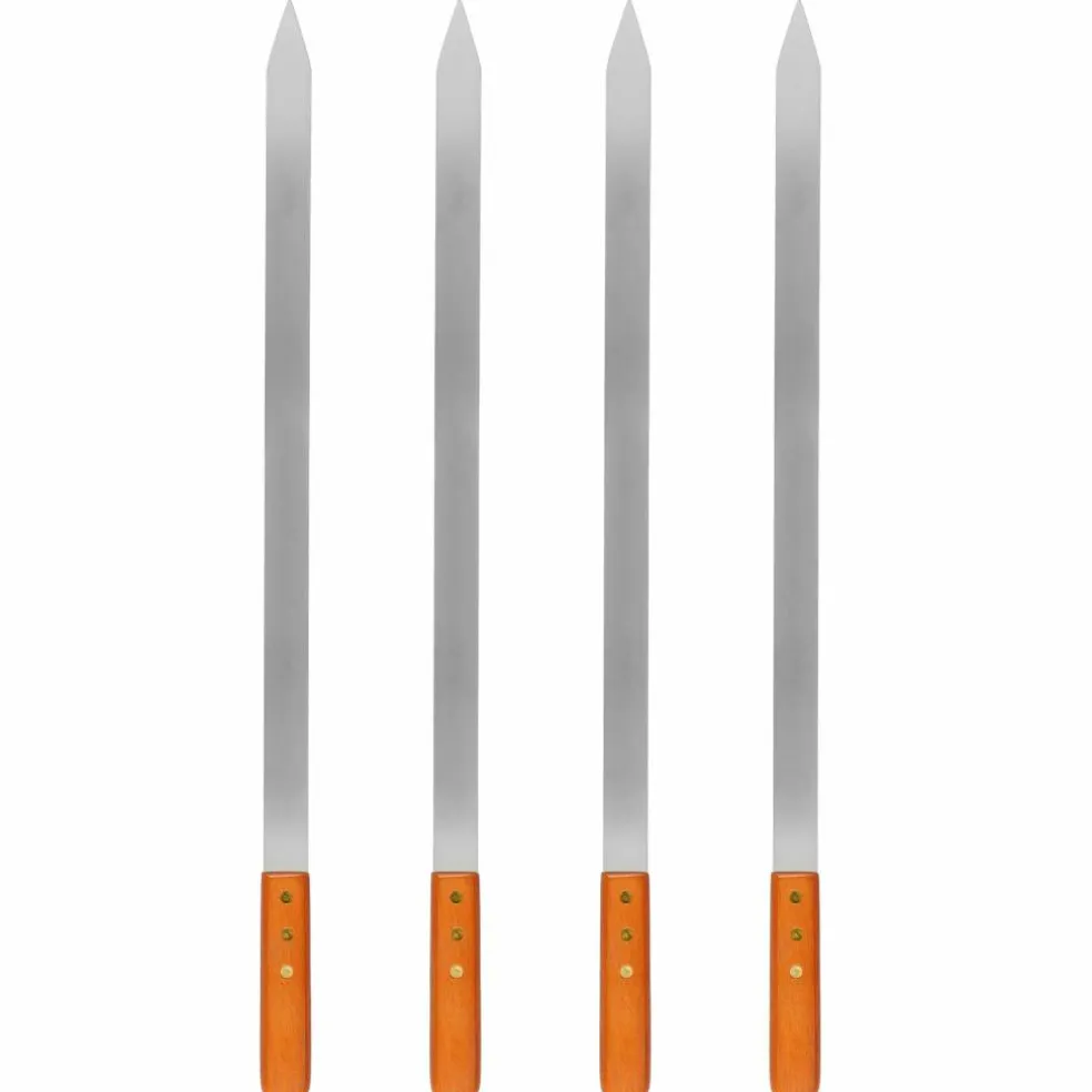 Grillspett med trähandtag 4 st