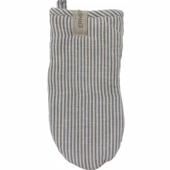 Grillvante randig, kola/beige