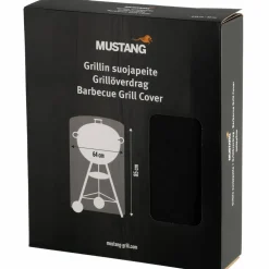 Grillöverdrag kolgrill 64 cm, svart
