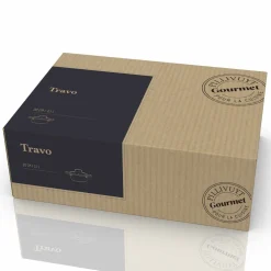 Gryta med glaslock 2,1 liter 20 cm, svart aluminium