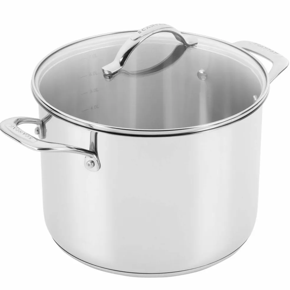 Gryta med lock 15 liter, rostfritt stål