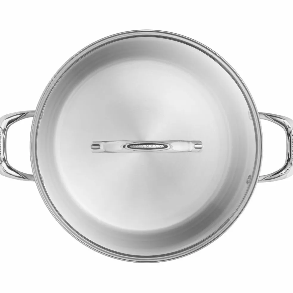 Gryta med lock 15 liter, rostfritt stål
