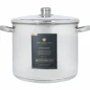 Gryta med lock 11 liter, rostfritt stål
