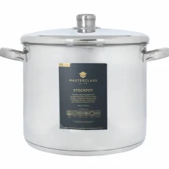 Gryta med lock 11 liter, rostfritt stål