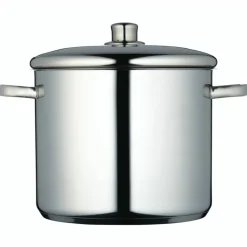 Gryta med lock 14 liter, rostfritt stål