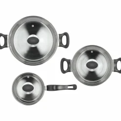 Grytset 6 delar, rostfritt stål