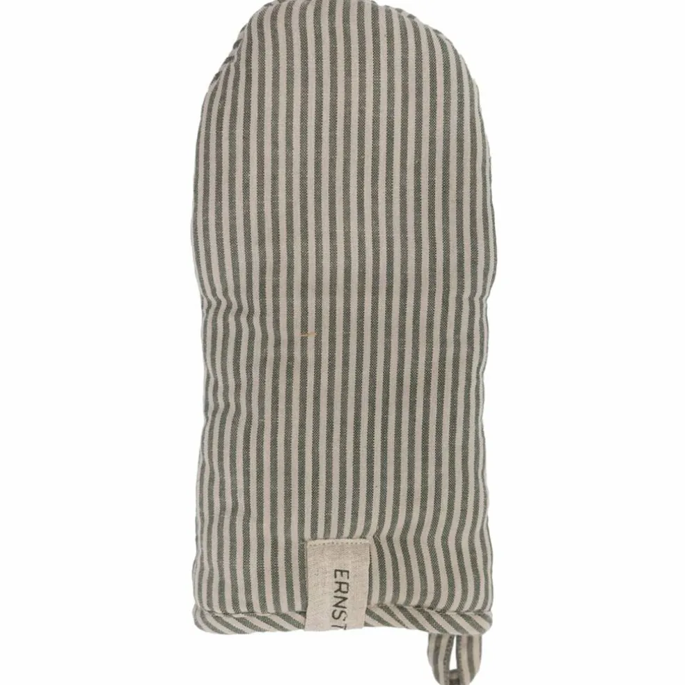 Grytvante randig, grön/beige