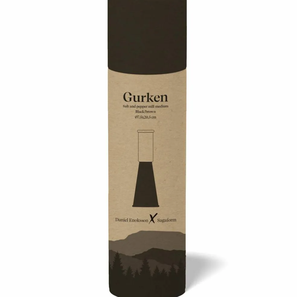 Gurken salt- och pepparkvarn M, svart/brun