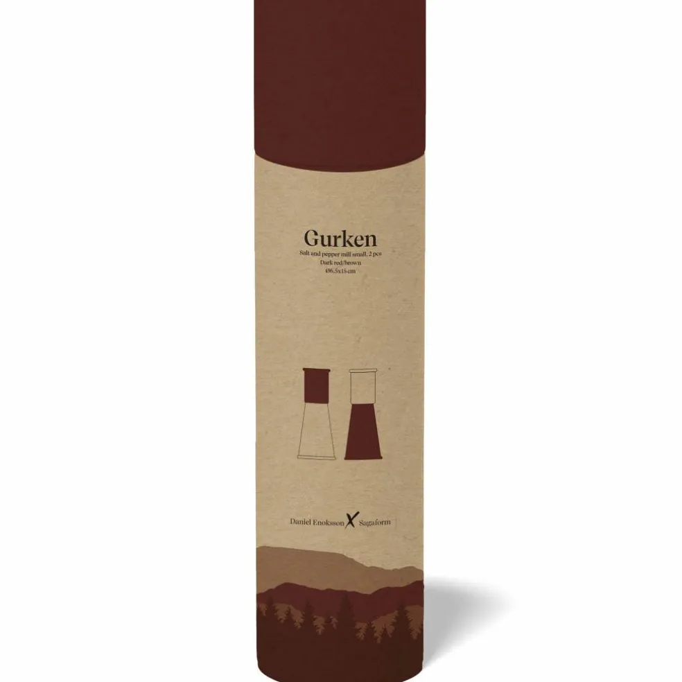 Gurken salt- och pepparkvarn small 2-pack röd