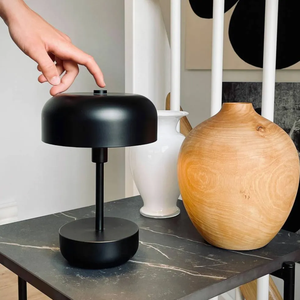 Haipot portabel LED-bordslampa, svart