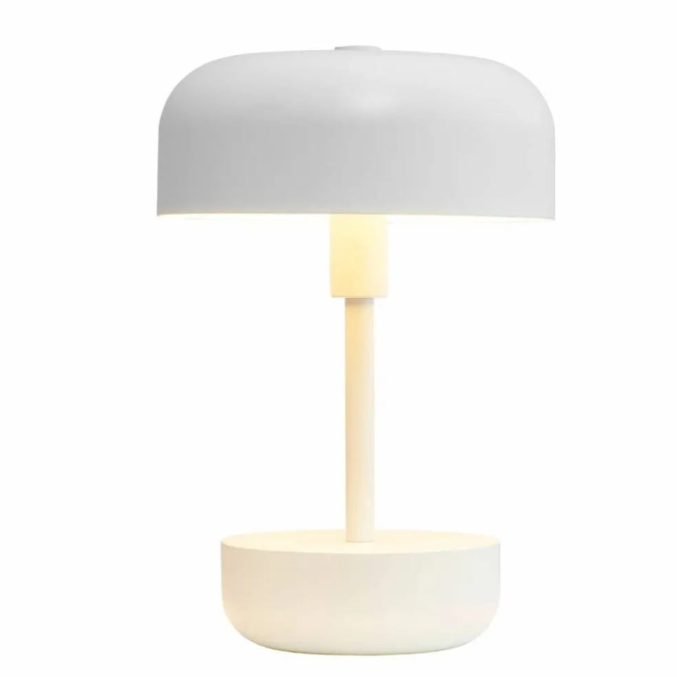 Haipot portabel LED-bordslampa, mörkröd