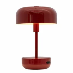 Haipot portabel LED-bordslampa, mörkröd