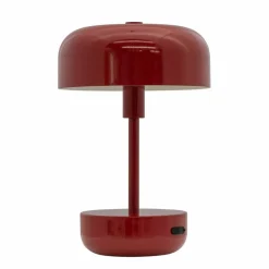 Haipot portabel LED-bordslampa, mörkröd