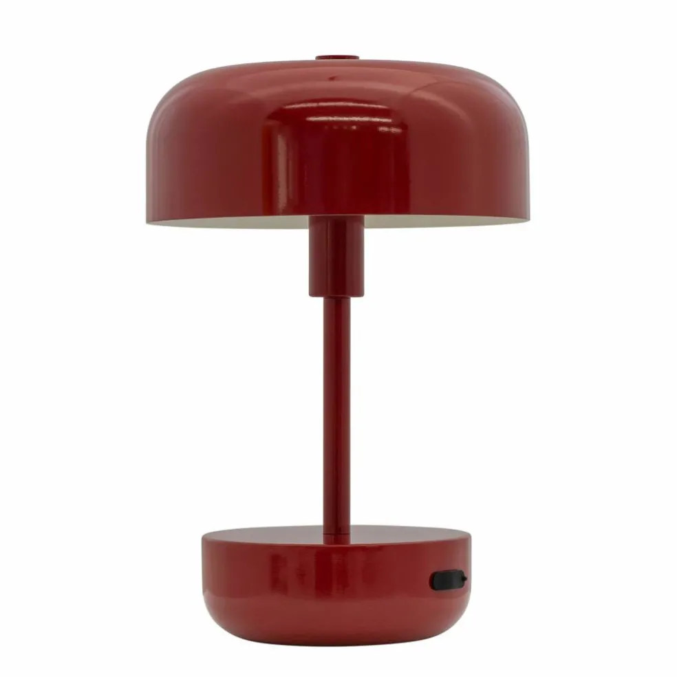 Haipot portabel LED-bordslampa, mörkröd