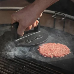 Hamburgerpress gjutjärn